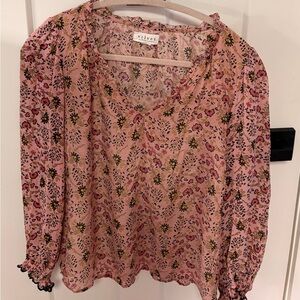 Velvet Women's Floral Pink Top